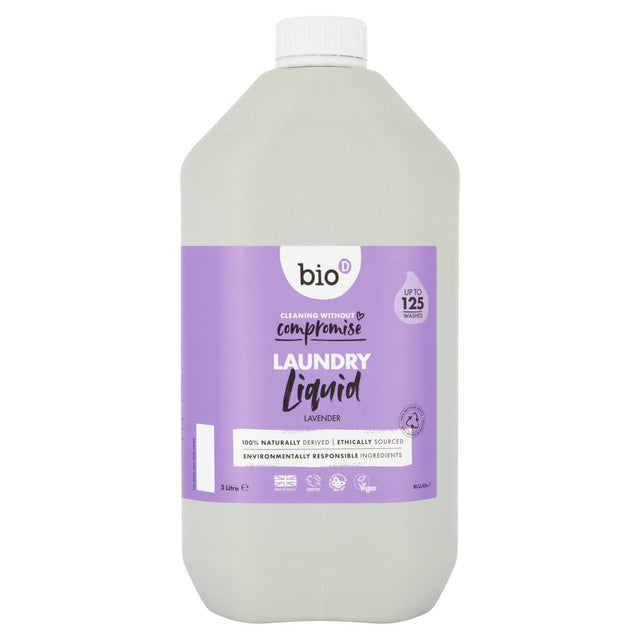 Bio-D Lavender Non-Bio Eco Laundry Liquid Refill 5L - British product