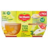 Del Monte peach and pear fruit pot 4x113g - British product
