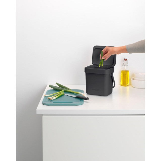 Brabantia Grey compost bin 3 litre - British product