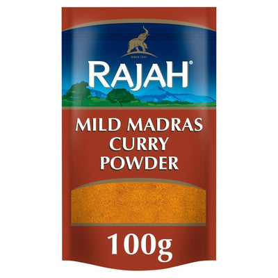 M&S Rajah Ground Mild Madras Curry Powder 100g- Buy online at McGrocer