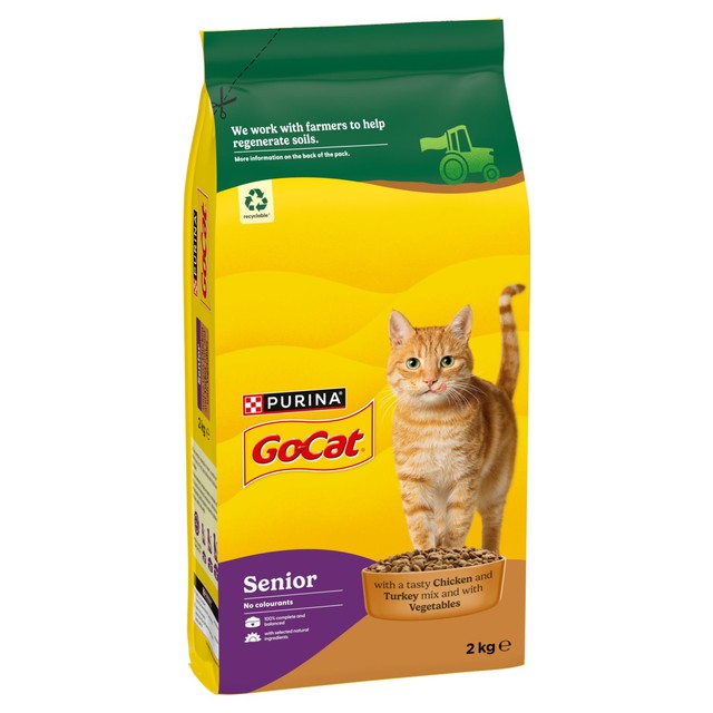 Go-Cat Senior Chicken dry cat food 2kg, UK version
