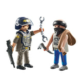Playmobil Police Thief DuoPack toy set, imported from the UK