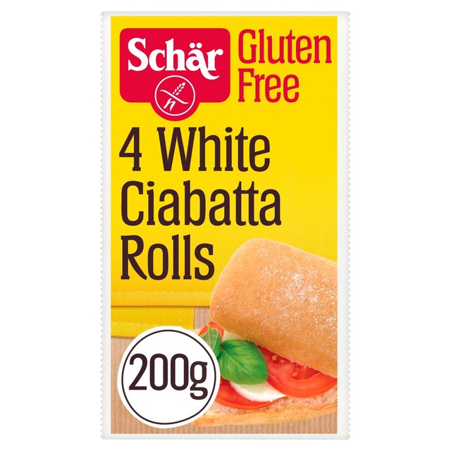 Schar gluten-free ciabatta rolls 4-pack (British brand)