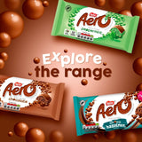 Aero hazelnut chocolate bar 90g - British product