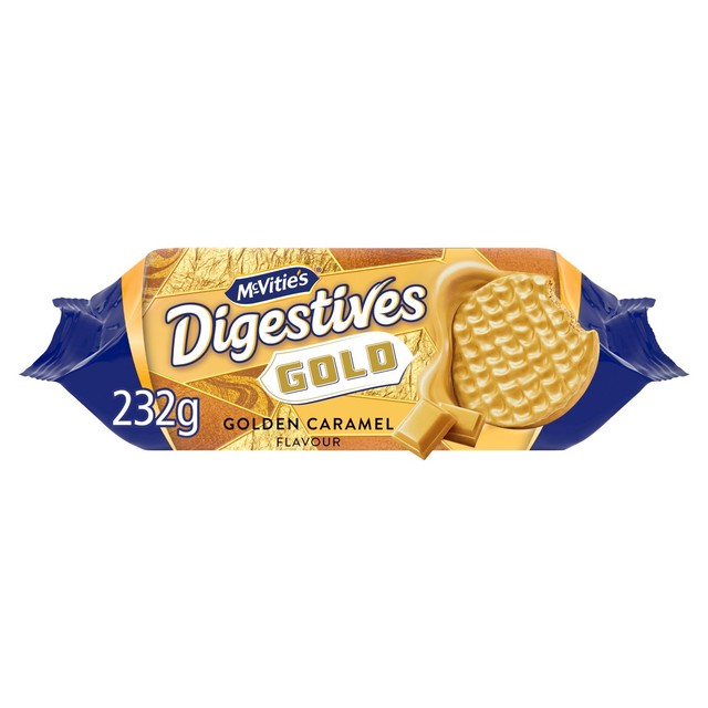 McVitie's Gold Digestive biscuits 232g, imported from the UK