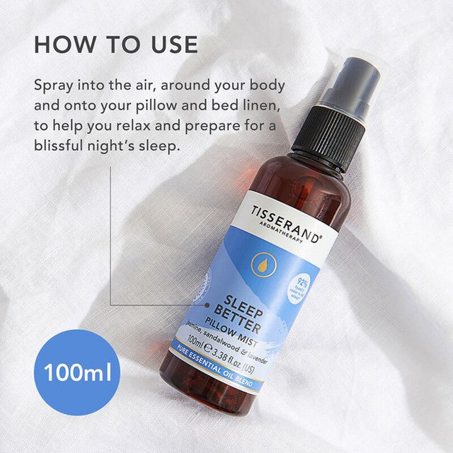 Tisserand Sleep Better Pillow Mist 100ml (British brand)