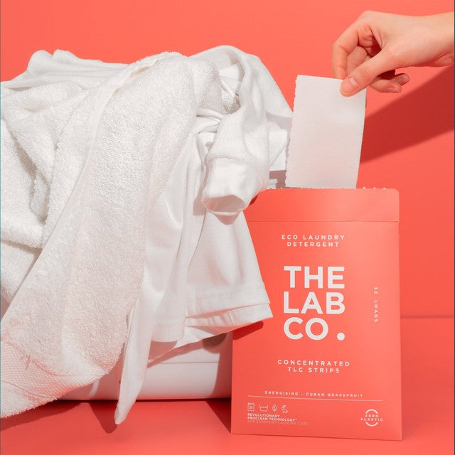 The Lab Co. non-bio laundry sheets energising scent 32 loads (British brand)