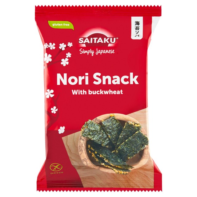 Saitaku dried seaweed snack with buckwheat 20g (British brand)