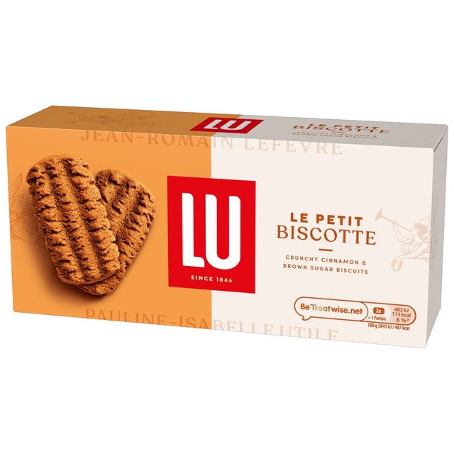 LU PETIT cinnamon and brown sugar biscuits 200g, UK version