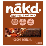Nakd Cocoa Delight fruit and nut bars 4 x 35g multipack, imported from the UK