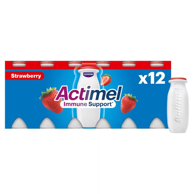 Actimel strawberry yoghurt drink 100ml - British product