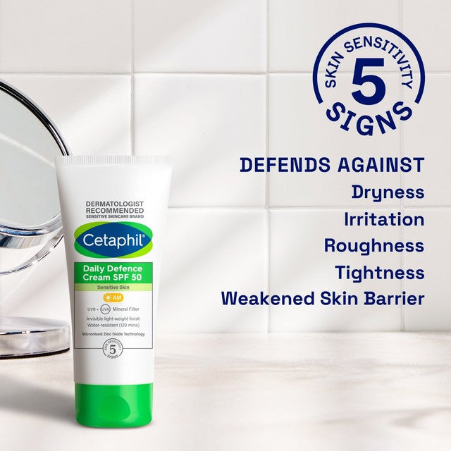 Cetaphil Daily Defence Cream SPF 50 Sunscreen 50g - British product