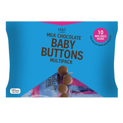 M&S Milk Chocolate Baby Buttons Multipack 10 x 18g
