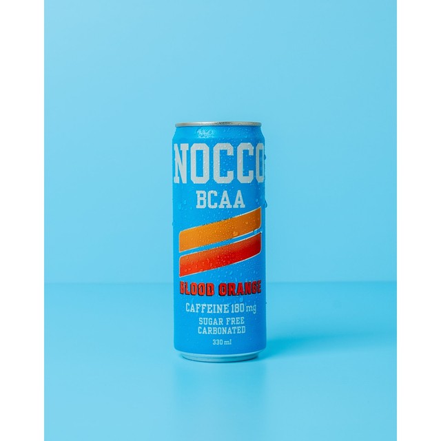 NOCCO Energy Drink Blood Orange Del Sol 330ml, imported from the UK