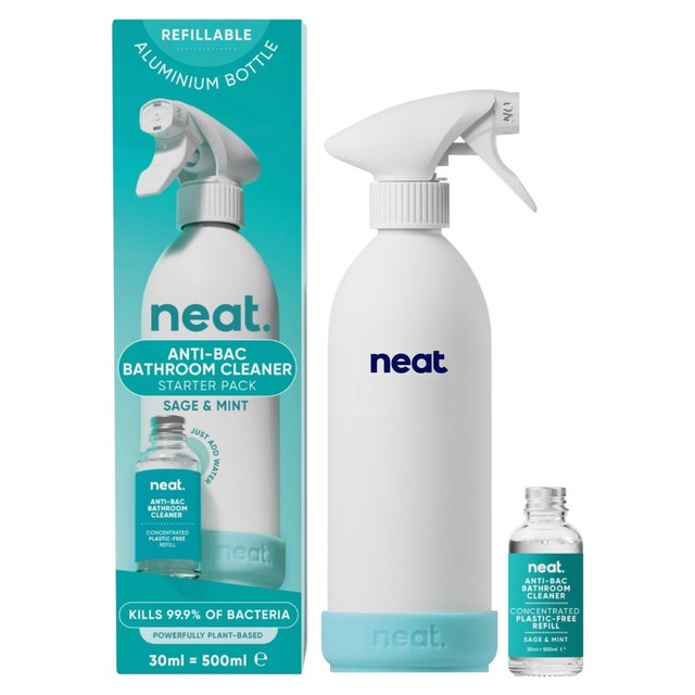 Neat Anti-Bac Bathroom Cleaner Sage & Mint 500ml, imported from the UK