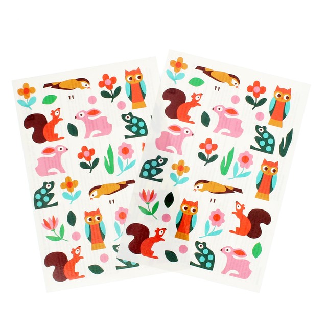 Rex London woodland temporary tattoos pack of 12, imported from the UK