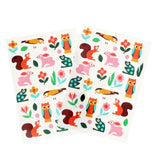 Rex London woodland temporary tattoos pack of 12, imported from the UK