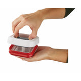 Zyliss Twist & Seal food storage containers with 475ml, 1L, and 1.6L sizes (British brand)