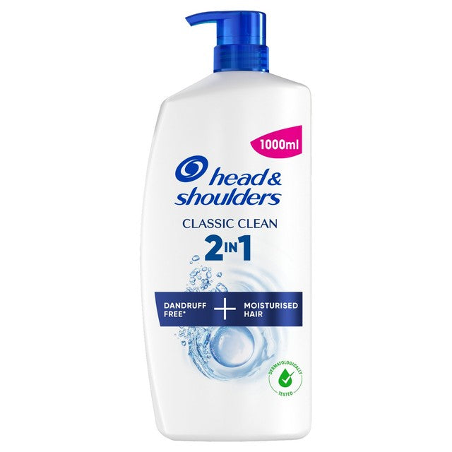 Head & Shoulders Classic Clean shampoo 1000ml, UK version