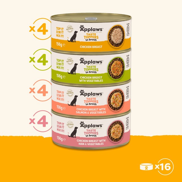 Applaws dog food topper mixed multipack 16 x 156g - British product