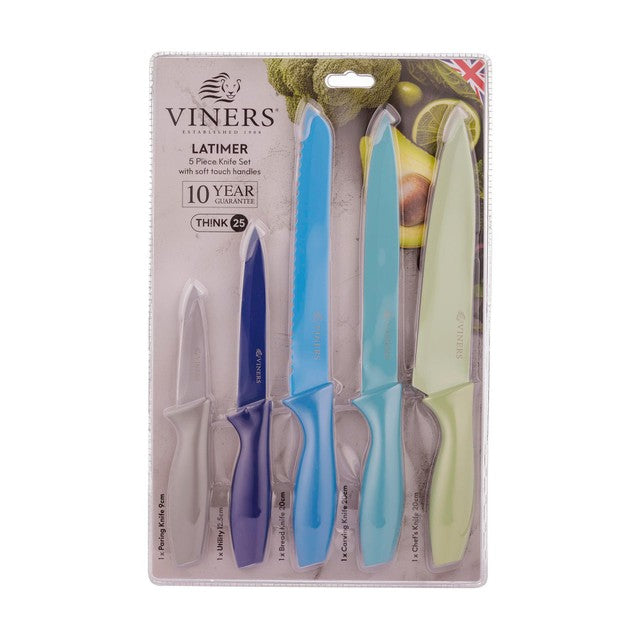 Viners Latimer 5 piece knife set (British brand)