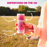 Revibed Calming Raspberry Acai Sparkling Water 250ml, imported from the UK