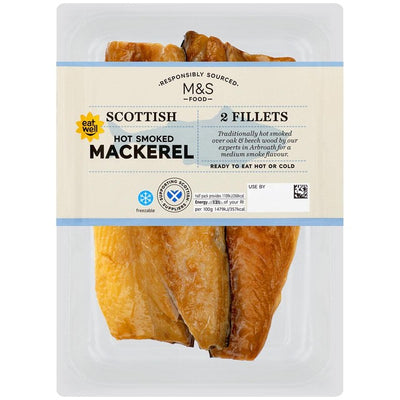 M&S Heiß geräucherte schottische Makrelenfilets 150g