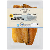 M&S hot smoked Scottish mackerel fillets 150g, imported from the UK