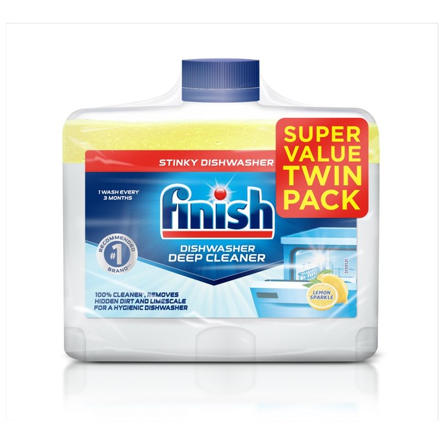 Finish Dishwasher Cleaner Lemon Scent 2 x 250ml - British product