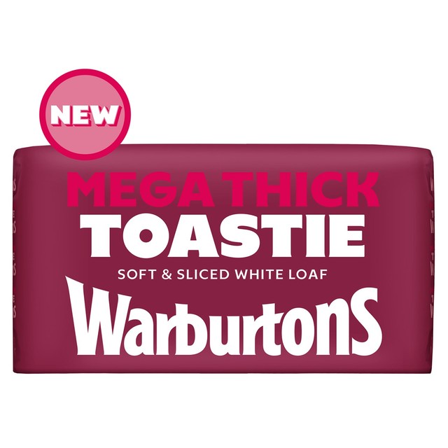 Warburtons Mega Thick Toastie white bread - British product