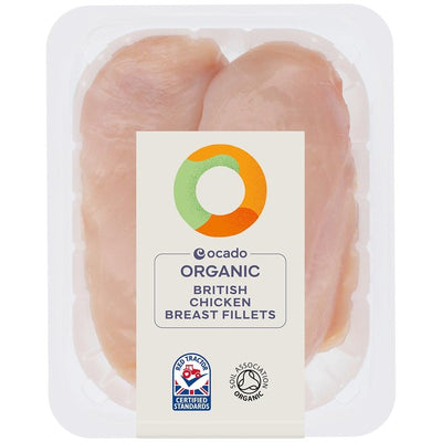 M&S Ocado Bio Fillets de poitrine de poulet élevé en liberté 375g - Acheter en ligne sur McGrocer