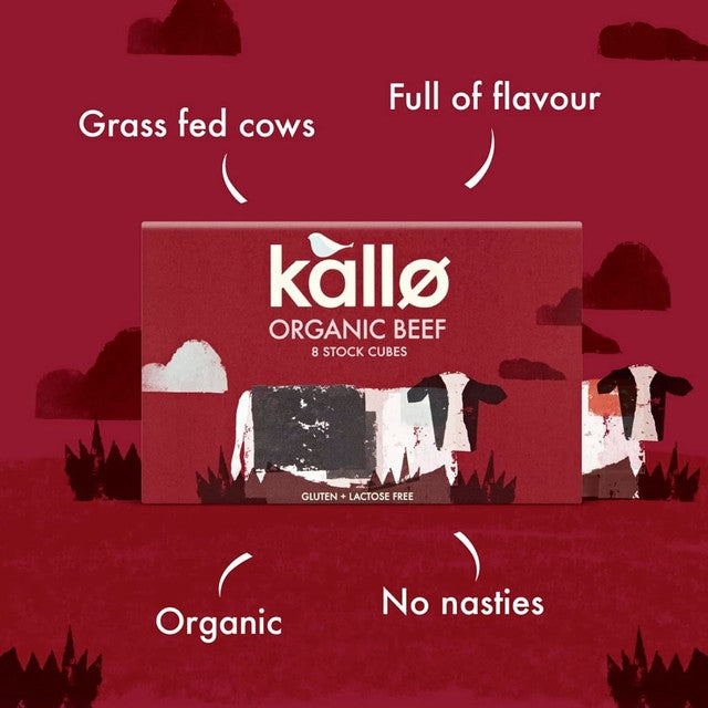Kallo Beef Stock Cubes 8 x 11g, UK version