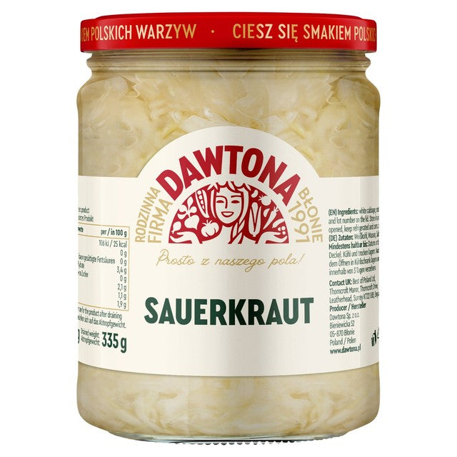 Dawtona sauerkraut jar, traditional recipe - British product