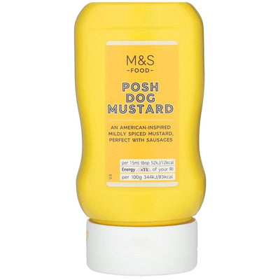 M&S Posh Dog Mustard American Style Hot Dog Mustard 300g