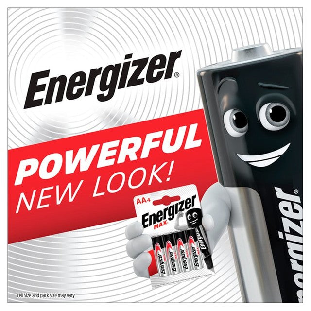 Energizer D alkaline batteries 4-pack - British product