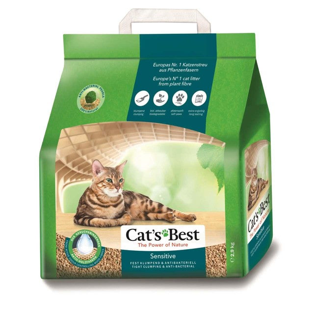 Cat's Best sensitive clumping cat litter 8L - British product