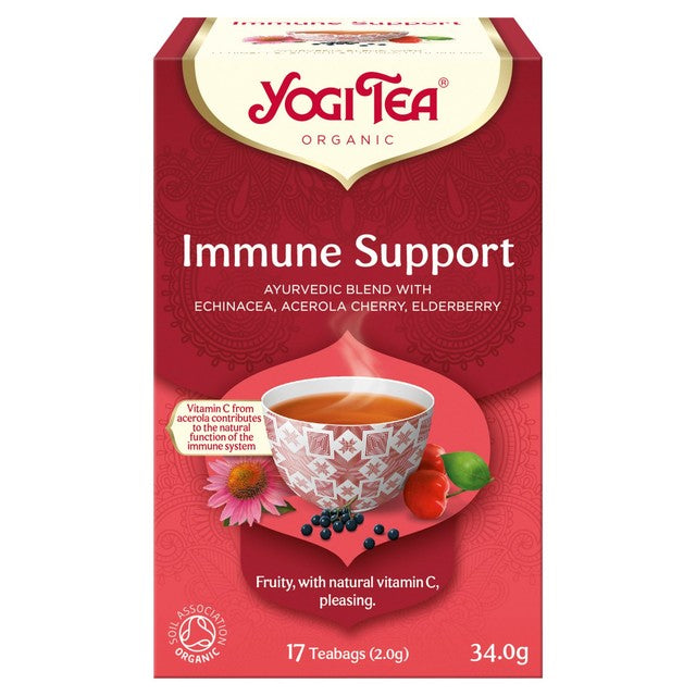 Yogi Tea Immune Support herbal tea bags 17 count (British brand)