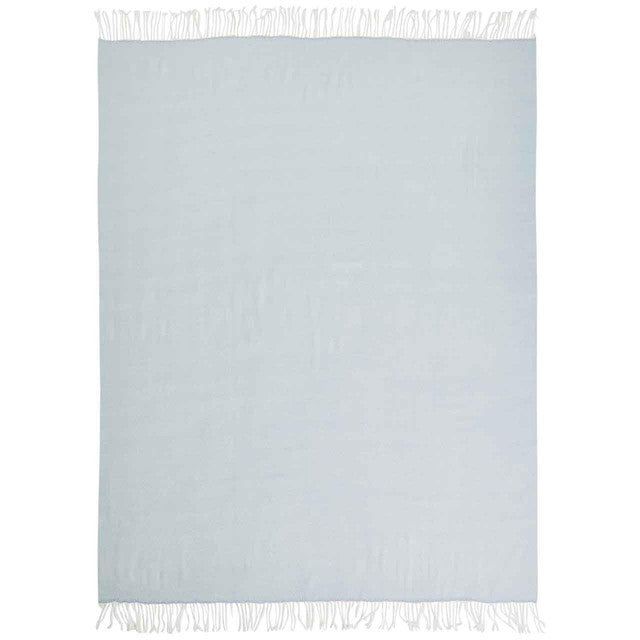 M&S herringbone throw light blue 130x170cm, imported from the UK