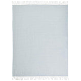 M&S herringbone throw light blue 130x170cm, imported from the UK