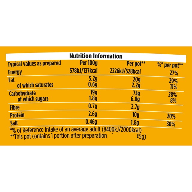Pot Noodle Original Curry instant noodle 114g, imported from the UK