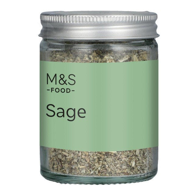 M&S dried sage in glass jar 11g (British brand)