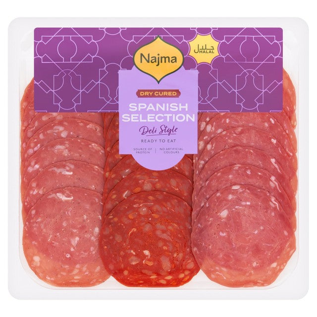Najma Spanish selection turkey salchichón chorizo salami 120g, imported from the UK