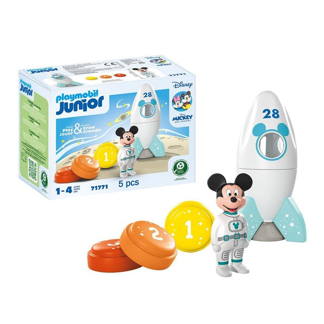 Playmobil Mickey Mouse Rocket Space Adventure Toy Set, imported from the UK