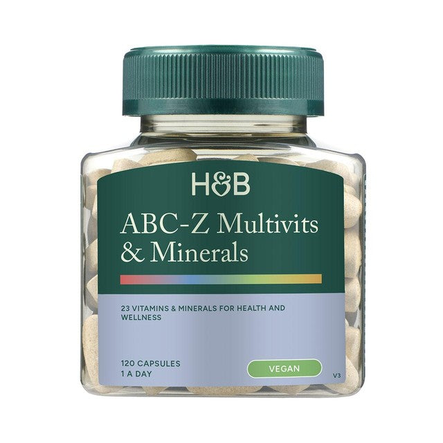 Holland & Barrett ABC-Z Multivitamins & Minerals Vegan Tablets 120 Tablets, UK version