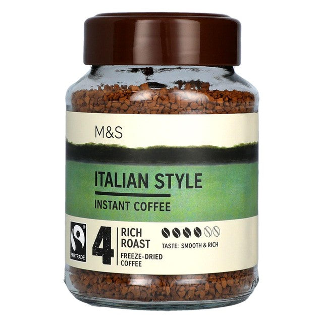 M&S Italian style instant coffee 100g, imported from the UK