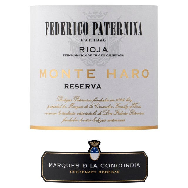 Federico Paternina Monte Haro Rioja Reserva red wine 75cl - British product