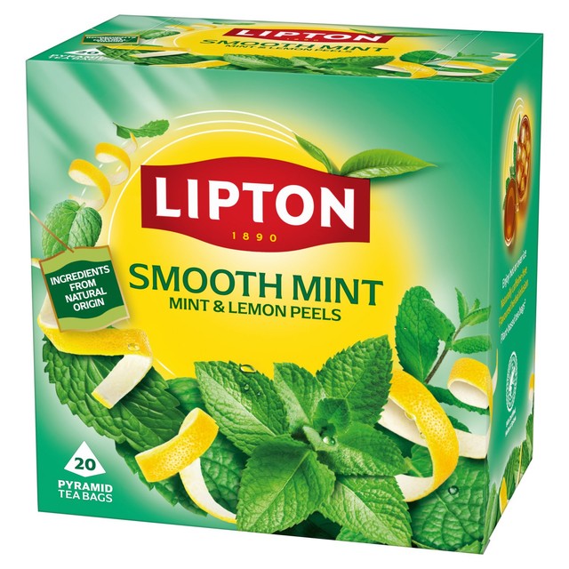 Lipton Smooth Mint peppermint tea bags - British product