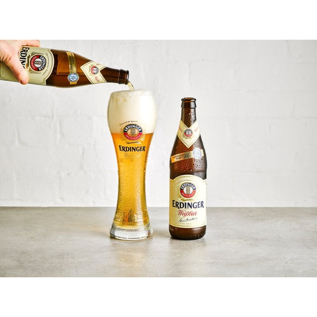 Erdinger Weissbier wheat beer 500ml, imported from the UK