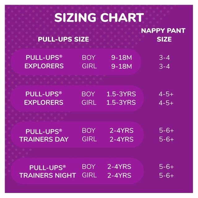Huggies Pull-Ups day time unisex training pants size 6, UK version