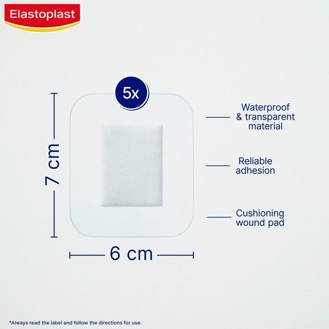Elastoplast Waterproof Wound Pad Dressing XL - British product